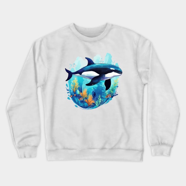 Orca Killerwhale Crewneck Sweatshirt by zooleisurelife